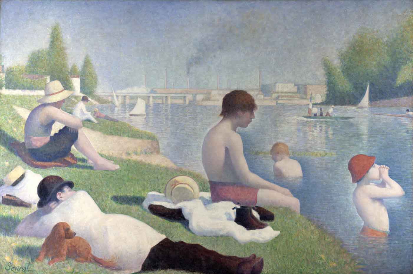 Bathers in Asnières (Une baignade à Asnières)
