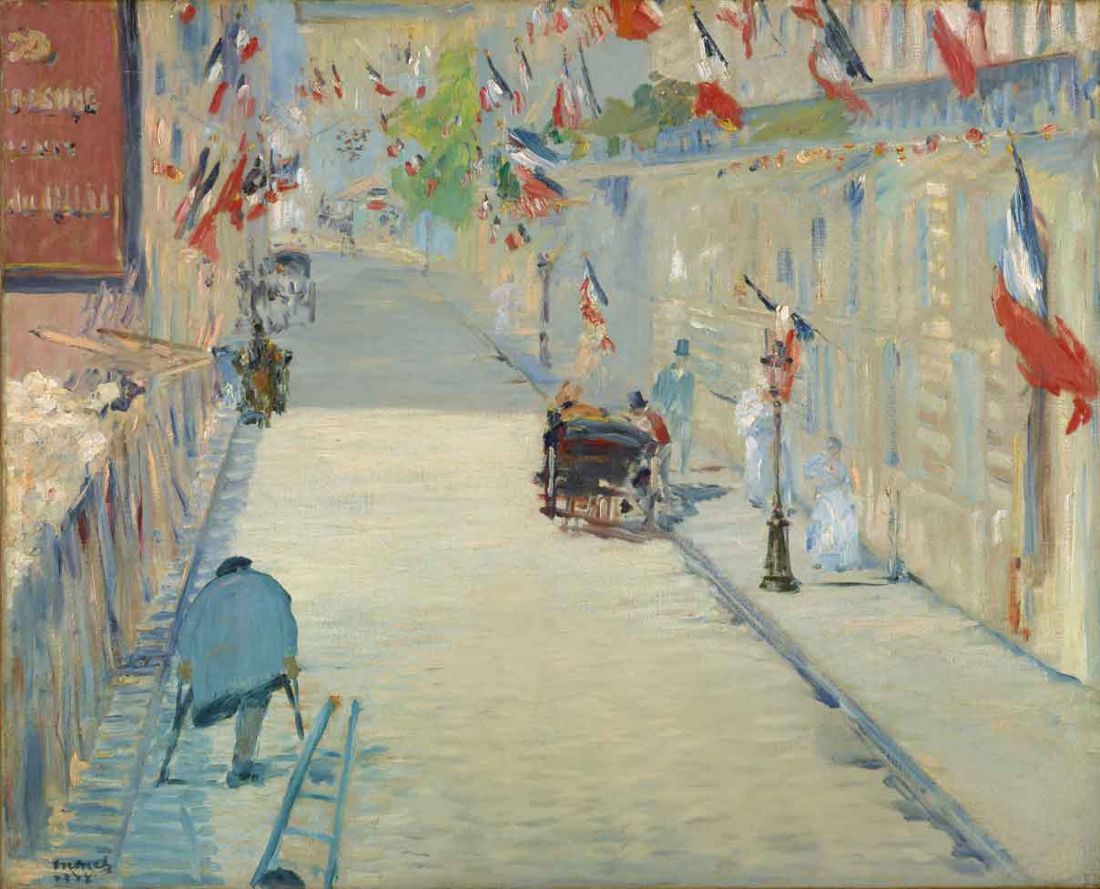 The Rue Mosnier with Flags