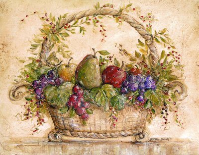 Basket with Fruits