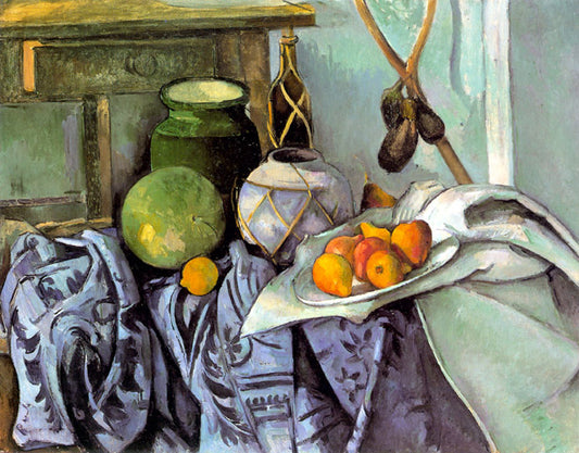 Still Life with Pitcher and Aubergines