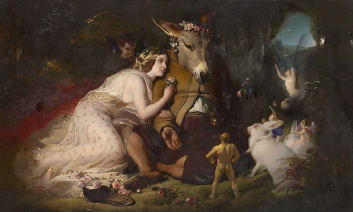 Scene from A Midsummer Night’s Dream: Titania and Bottom