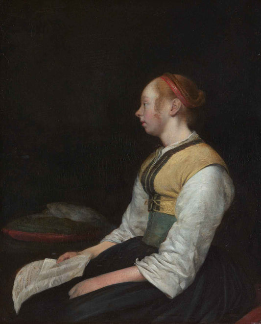 Seated Girl in Peasant Costume