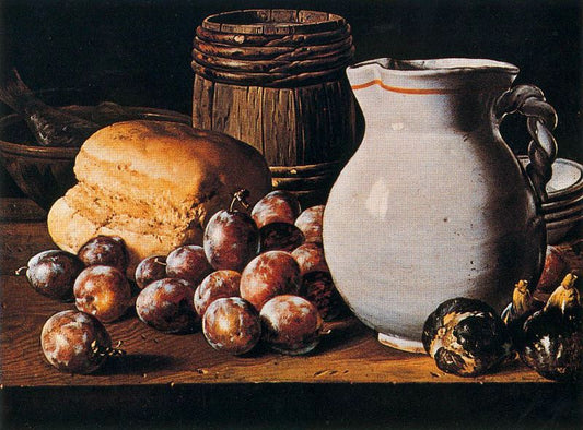 Still Life with Figs and Plums