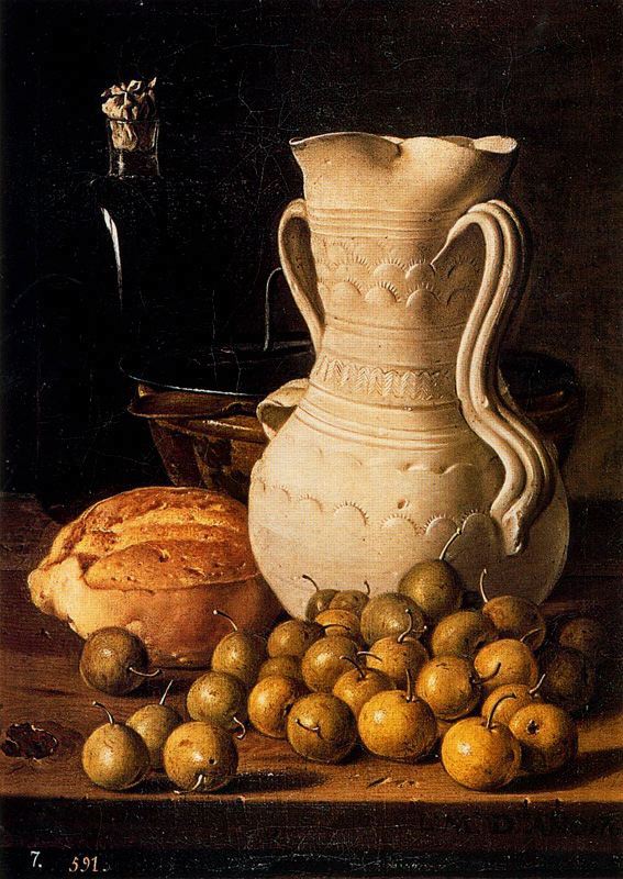 Still Life with Green Olives and Jar