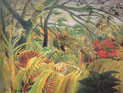 Tiger in a Tropical Storm (Surprised!)
